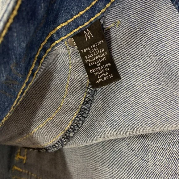 🪸🪸🪸 INC DENIM REGULAR FIT SKINNY LEG JEANS SIZE M 🪸🪸🪸 - Picture 4 of 6